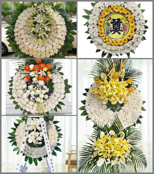 安徽六安市舒城县张母桥镇白果村花圈速递